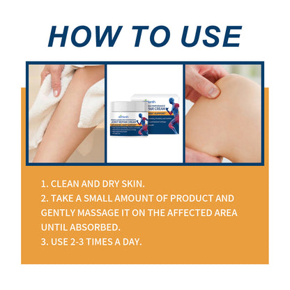 Medical Grade High Performance Joint Repair Cream, Relieve Wrist Knee Lumbar Shoulder And Neck Joint Pain Care Cream