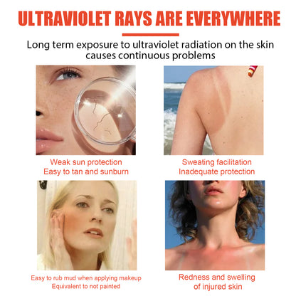 Protective Cream, Summer Outdoor UV Protection Refreshing Moisturizing Protective Cream