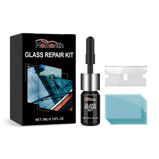 Glass Repair Kit, Auto Glass Cracks And Scratches Multi-Functional Adhesive Repair Solution