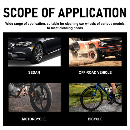 Wheel Cleaners, Automobile Tire Hub Cleaning Rust Polishing Refurbishing Maintenance Cleaner