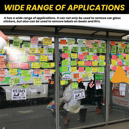 Car Sticker Remover, Multi-Functional Adhesive Remover For Car Door And Window Glass