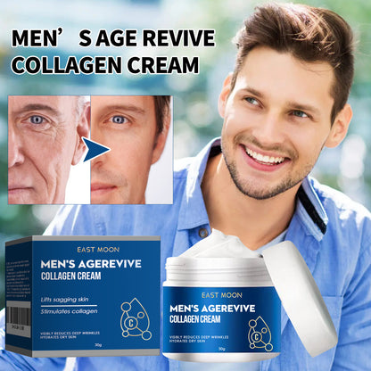 Collagen Wrinkle Remover Cream for Men, Anti Aging Fade Fine Lines Tightening Hydrating Cream