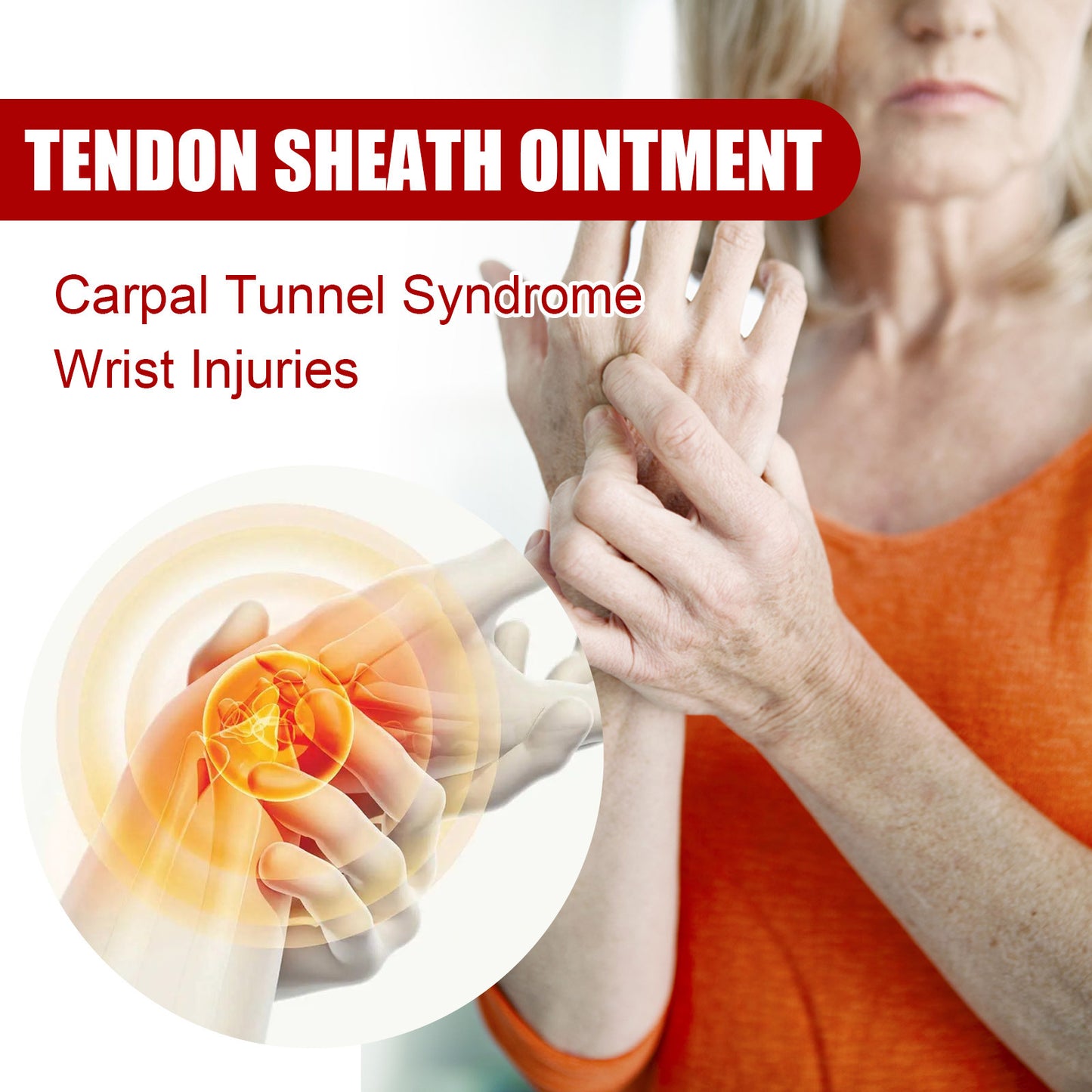 Tendon Sheath Pain Cream, Relieve Wrist Joints And Muscles Discomfort, Relieve Tendons And Activate Swelling And Pain Care Cream
