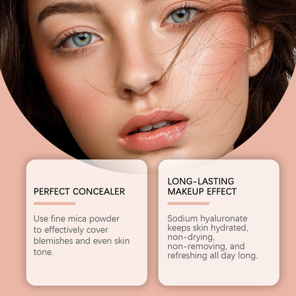 Eelhope Compact Air Cushion Foundation (Natural Color) Natural Lightweight Concealer Durable And Easy To Remove Makeup No Fake White Moisture Cushion