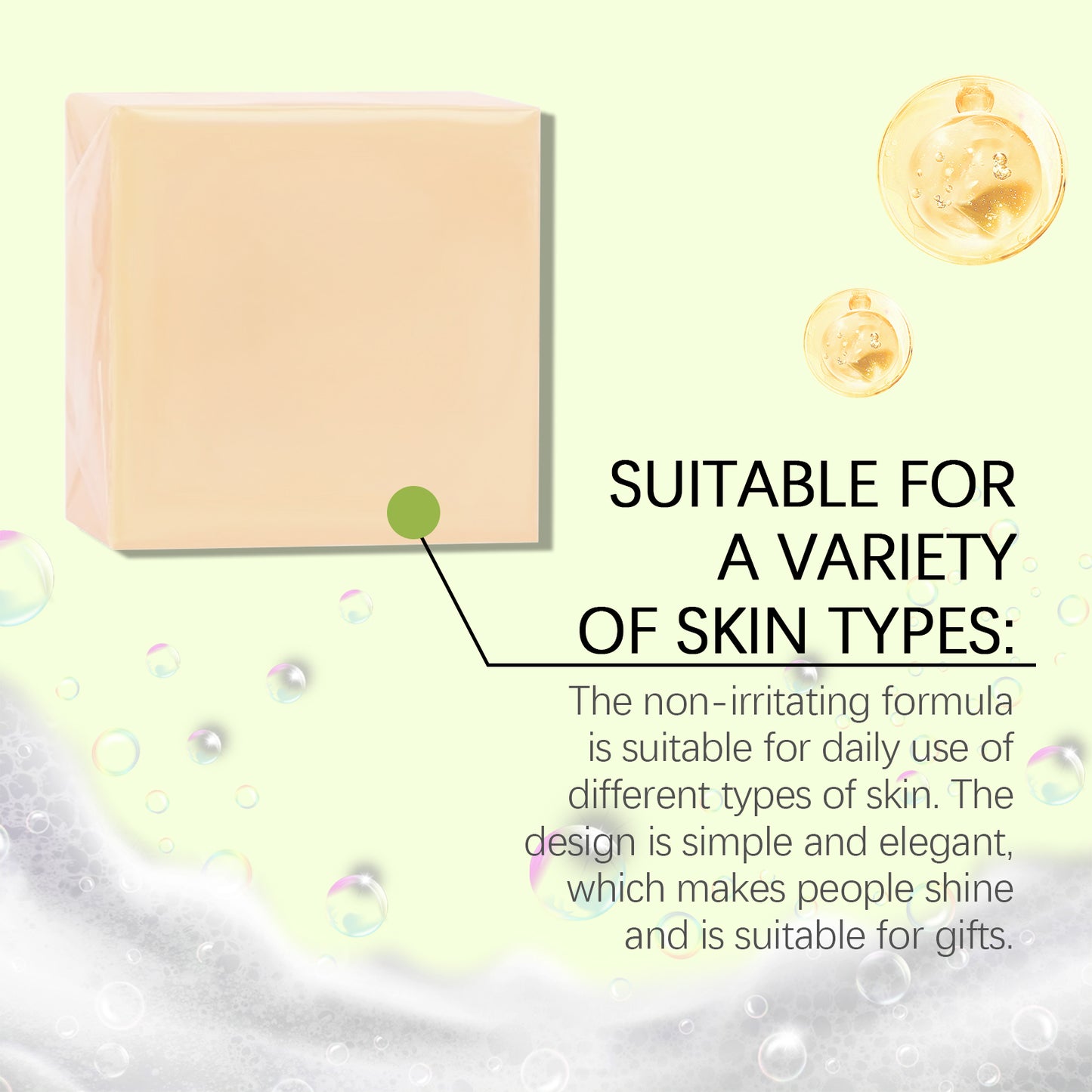 OceAura Multifunctional Skin Nourishing Soap Gentle Clean Nourishing Fragrance Rich Foam Body Care Soap