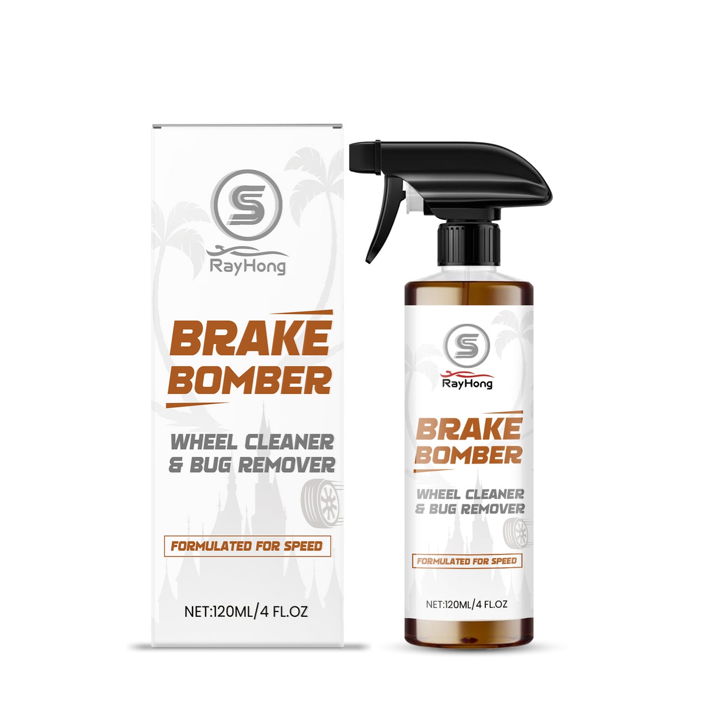 Rayhong Car Wheel Cleaner, A Cleaning And Maintenance Agent For Car Tires To Remove Dirt And Scale And Rejuvenate Them