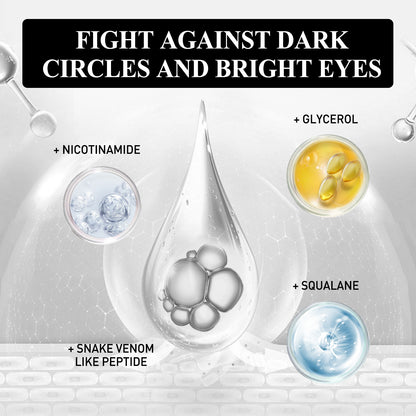 Snake Venom Peptide Brightening Eye Cream, Moisturizes And Restores Dry Lines And Eye Bags Revitalizing Eye Cream