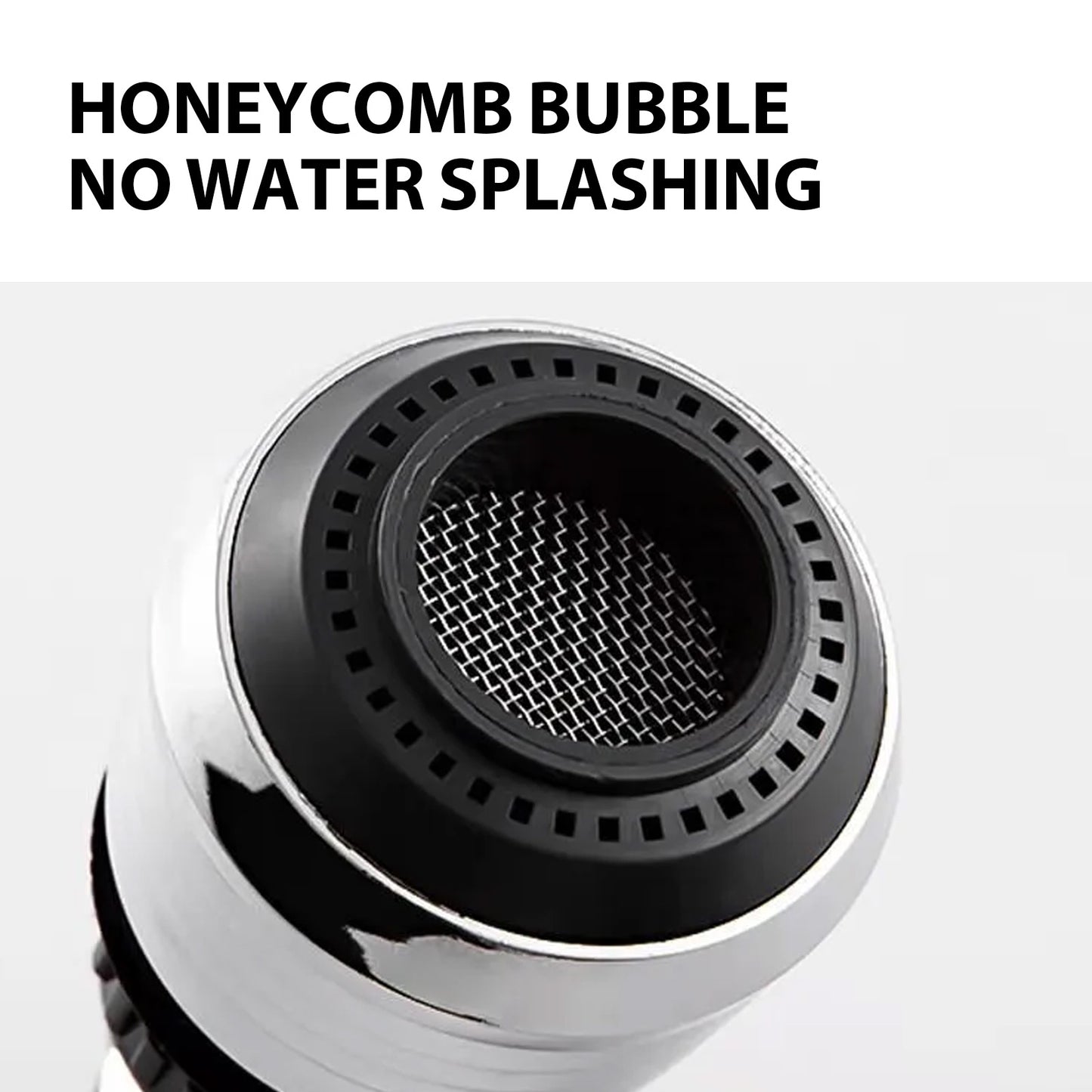 Supercharged Shower Head Home Kitchen Faucet Anti-Splash Head Universal Rotary Supercharged Stainless Steel Shower Head