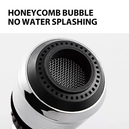 Supercharged Shower Head Home Kitchen Faucet Anti-Splash Head Universal Rotary Supercharged Stainless Steel Shower Head