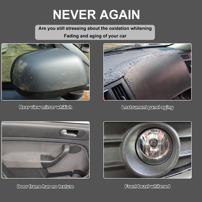 Plastic Restorer, Car Seat Interior Instrument Panel Cleaning Decontamination Polish Refurbishing Agent
