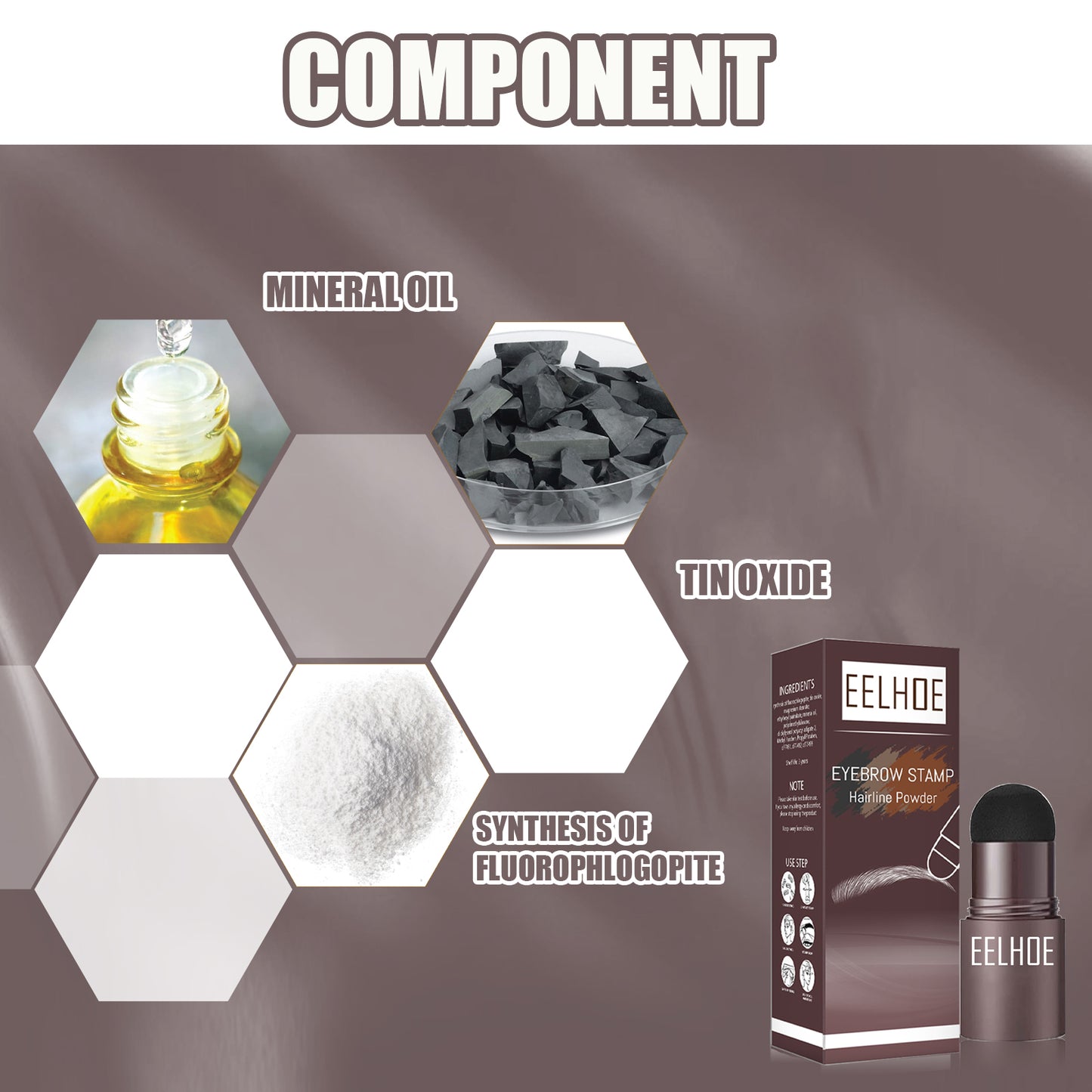 Brow Print Mold Thrash Lazy Eyebrows Fill Makeup Brow Cake Waterproof Hairline Powder