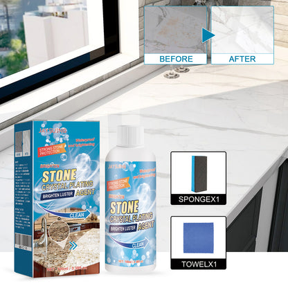 Stone Crystal Plating Kitchen Quartz Stone Tile Countertop Scratch Repair Cleaning Stain Brightener