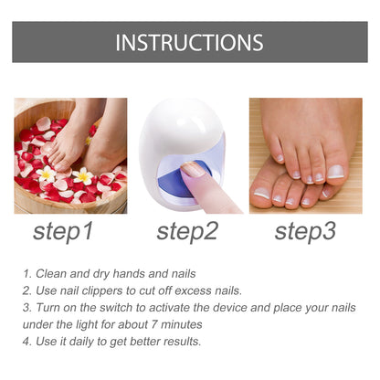 South Moon Nail Care Phototherapy Device, Repair Hands And Feet Gray Nails Yellow Ingrown Nail Soft Nail Care