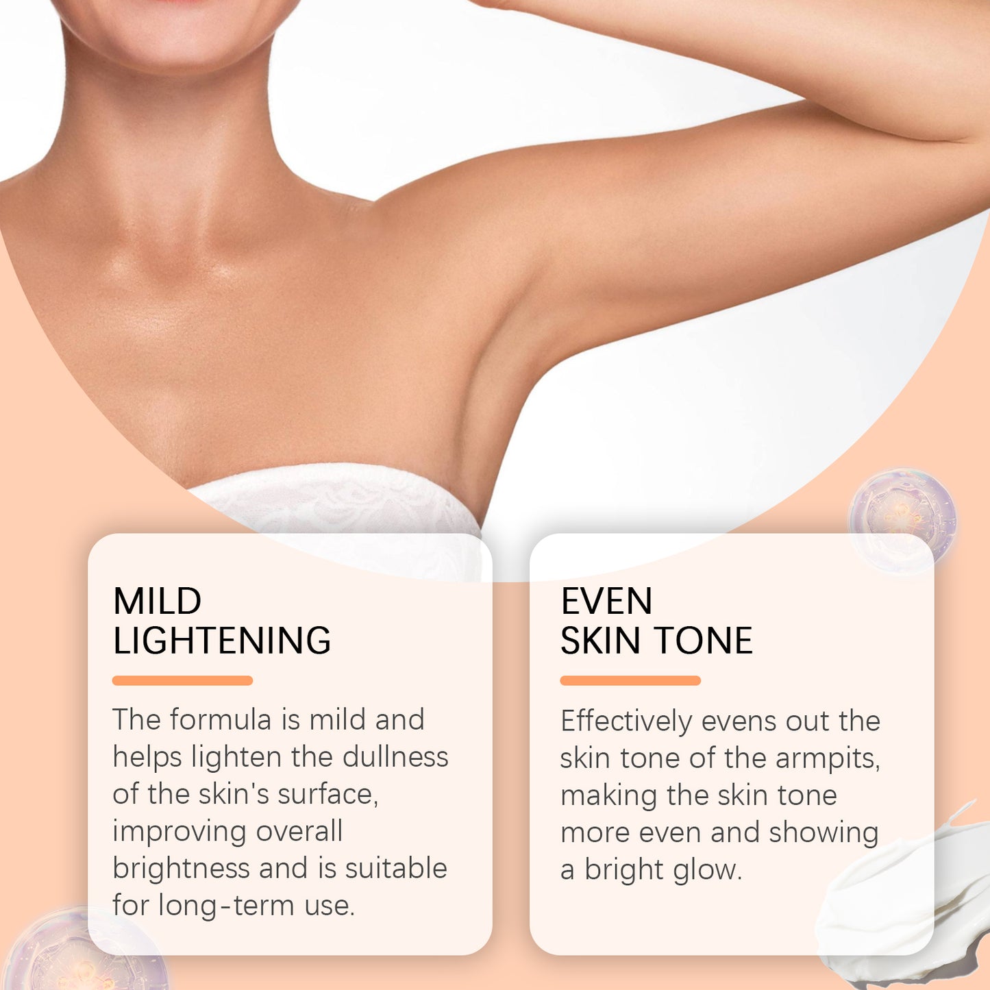 OceAura Underarm Skin Care Cream Underarm Skin Joint Black And Delicate Skin Moisturizing Cream