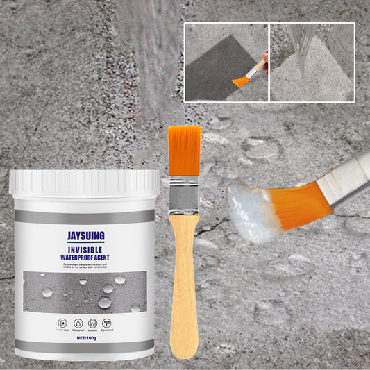 Jaysuing Waterproof Sealant (100g With Brush) Waterproof Sealant For Bathroom And Kitchen Exterior Walls Without Brick-Breaking And Leak Repair Paint