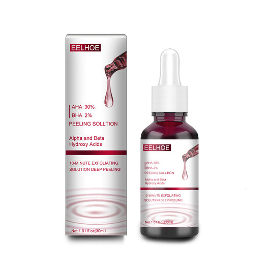 AHA30% + BHA 2% Fruit Acid Salicylic Acid Essence, Exfoliating Cleaning Blackheads Acne And Shrinking Pores Essence