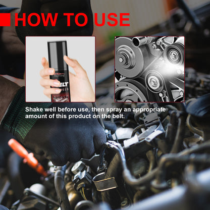 Belt Silencer, Automobile Belt Abnormal Noise Aging Rubber Strip Protection And Maintenance Agent