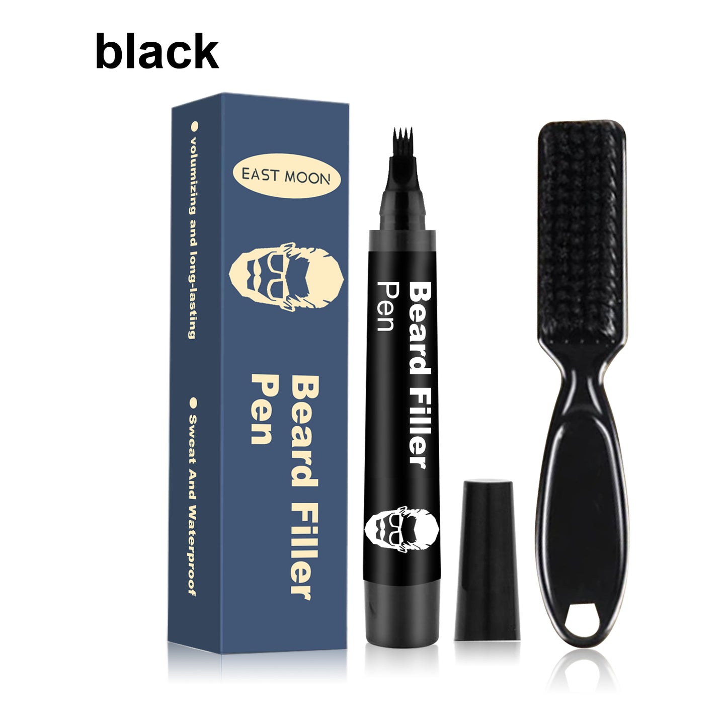 Beard Filler Pen, Detachable And Easy-To-Use Filler Pens Make It Easy To Create A Bushy Beard Hairline