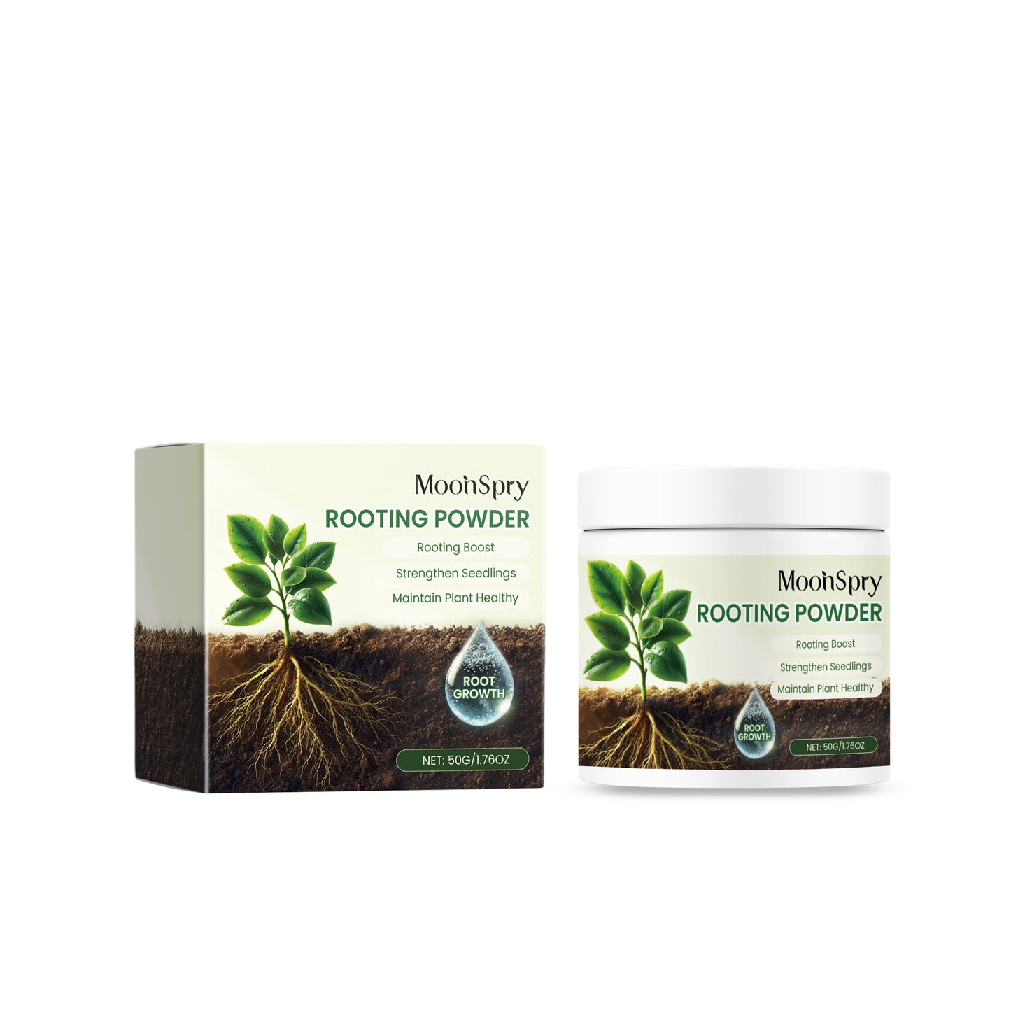 MoonSpry Plant Root Powder Is A Nutrient Supplement To Improve The Rooting And Seedling Strength Of Soil Green Plants And Flowers