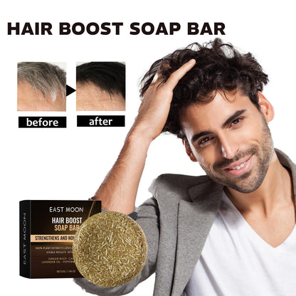 Root Activator Soap Bar, Hair Nourishing And Moisturizing Clean And Smooth Hair Roots Natural Black Thick Hair Care Shampoo Soap