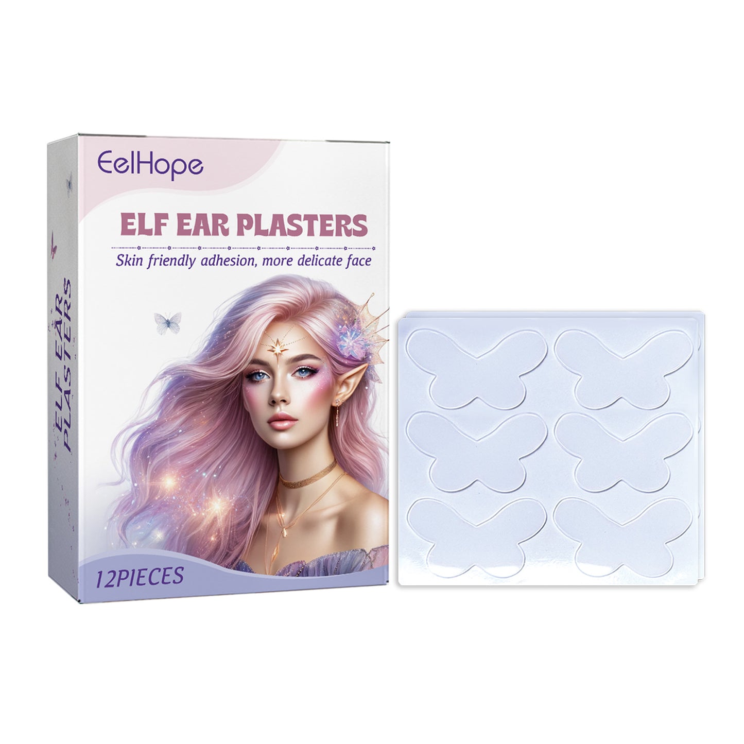 Butterfly Support Ear Stickers Invisible Comfortable Breathable Ear With Air And Face Small Support Decorative Ear Stickers