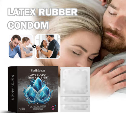 Latex Rubber Condom, Ultra Thin Moisturizing Vitality Hyaluronic Acid Thread Type Adult Health Care Products