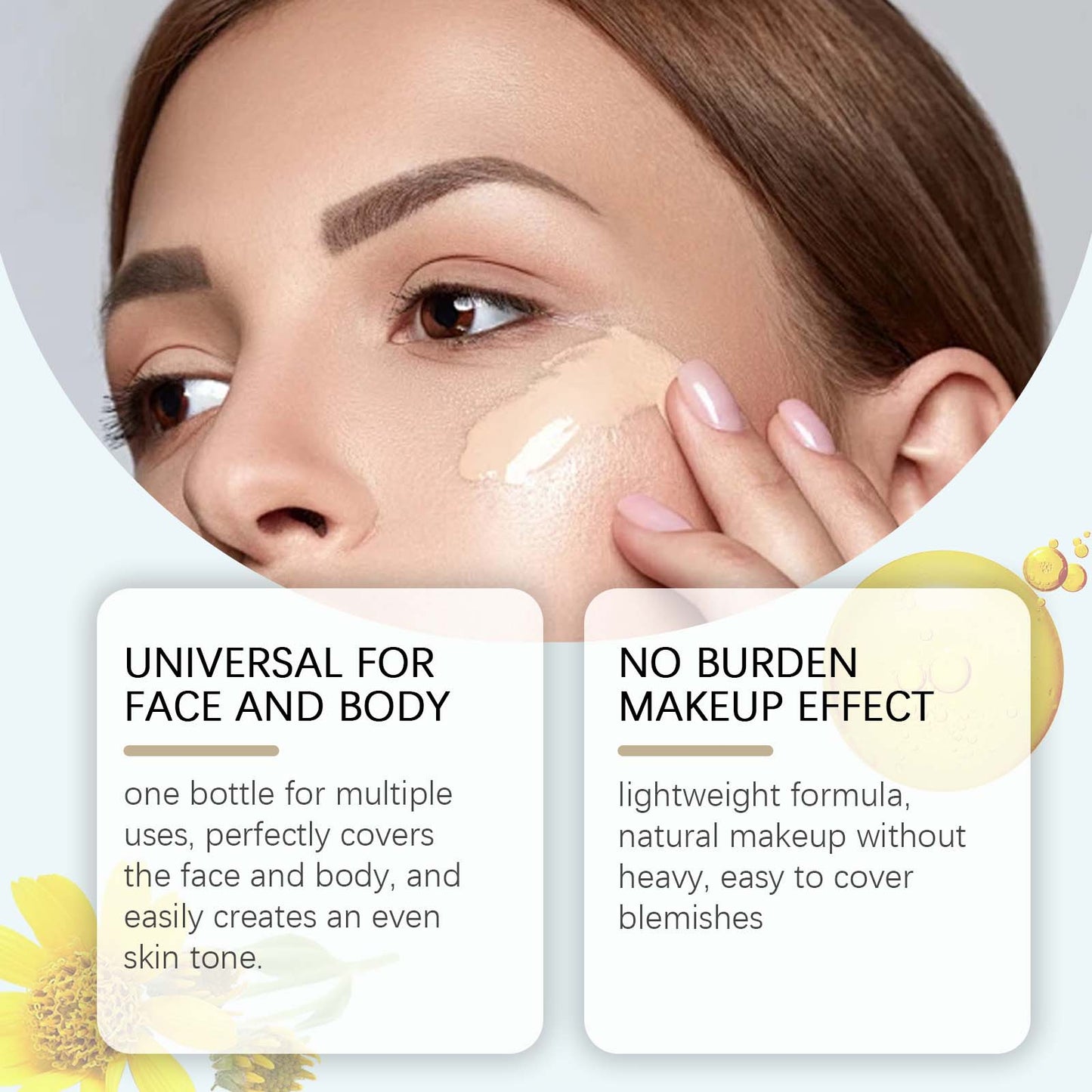 zephoco Medium Skin Long Lasting Concealer, Light And Light Moisturizing Matte Clear Oil Skin Dry Skin