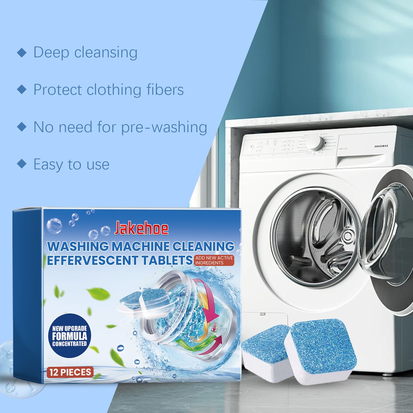 Washing Machine Cleaning Effervescent Sheet Washing Tank Cleaning Dirt, Odor And Fragrance Cleaning Sheet