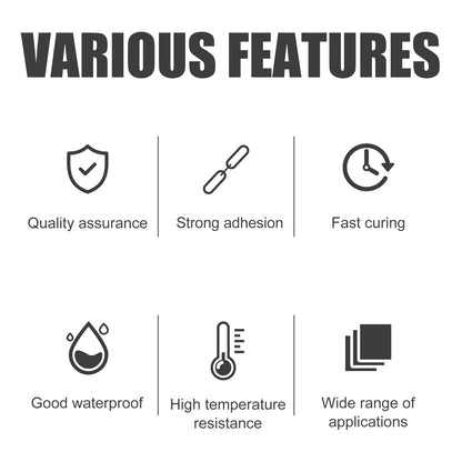 Rayhong Metal Casting Adhesive (100ml) High-Temperature Resistant Welding Adhesive, A Strong Electric Welding Adhesive For Metal Castings With Sand Holes, Gas Holes And Cracks