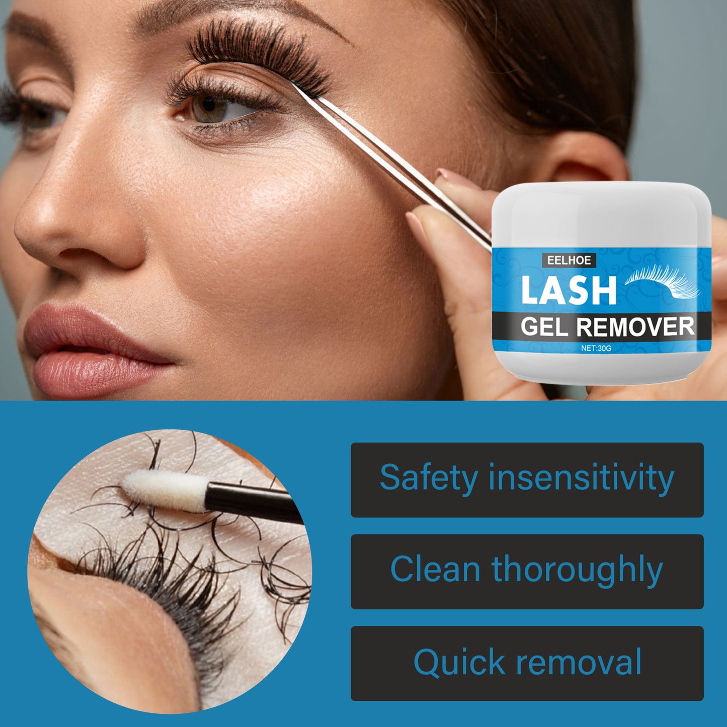 Mascara Remover, False Eyelash Grafting Eyelash Removing Glue Removing Cream