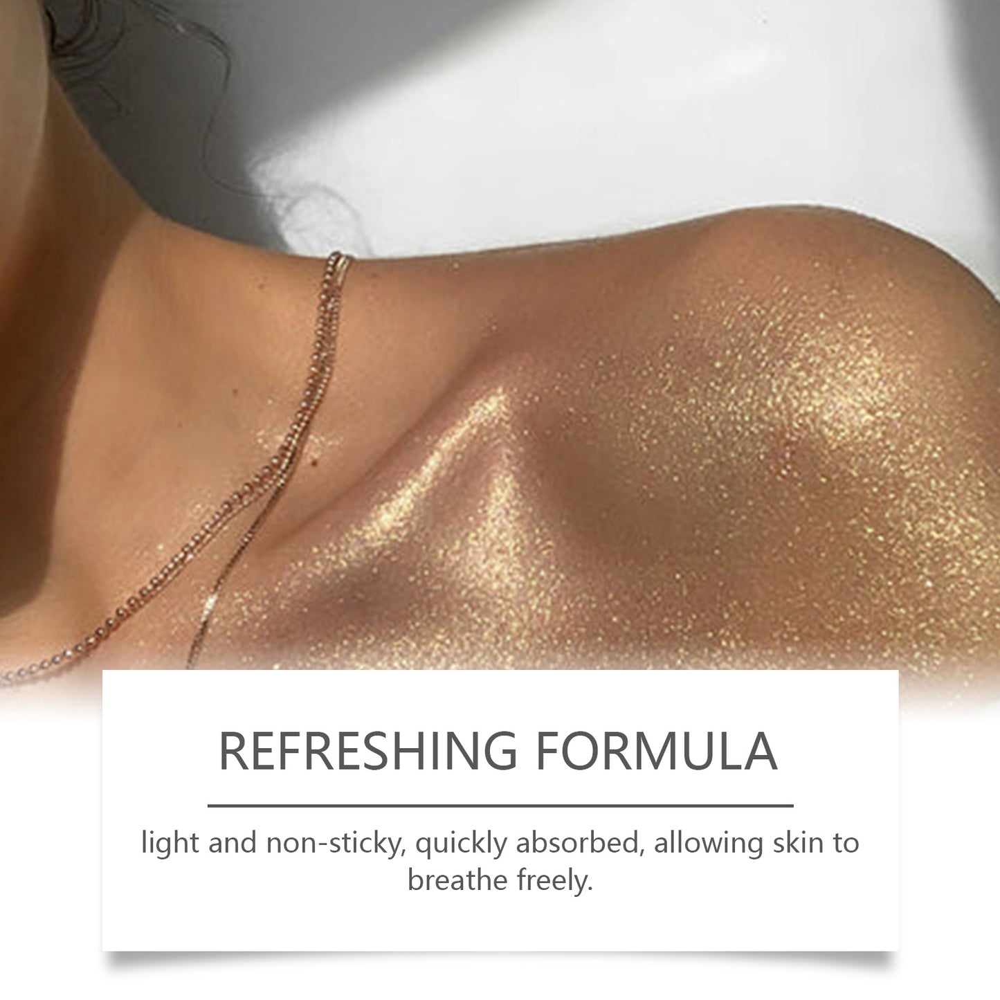 OceAura Body Glitter Spray Natural Stereoscopic Long-Lasting Shiny Hair Body Collarbone Highlighter Spray