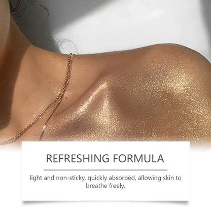 OceAura Body Glitter Spray Natural Stereoscopic Long-Lasting Shiny Hair Body Collarbone Highlighter Spray