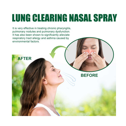 Lung Clearing Nasal Spray, Relieve Nasal Congestion, Runny Nose And Nasal Discomfort Cleansing Stop Snoring Spray