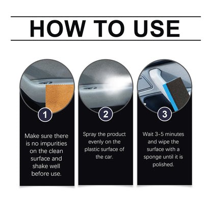 Rayhong Automotive Plastic Refurbishment Spray, Automotive Interior Plastic Coating Refurbishment, Polishing, Maintenance And Coating Spray