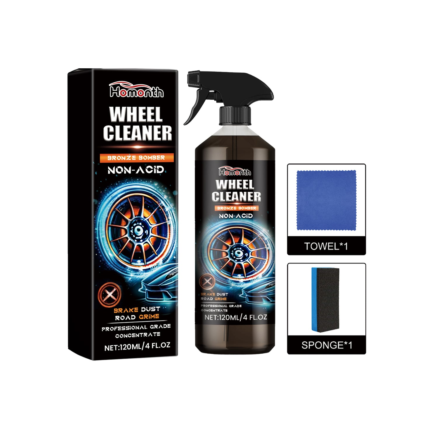 Wheel Cleaner, The Tire Wheel Polishing Dirt Clean Renovation Lighten The Maintenance Kit