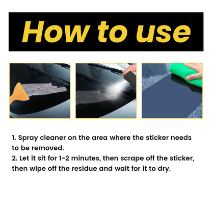 Car Sticker Remover, Multi-Functional Adhesive Remover For Car Door And Window Glass