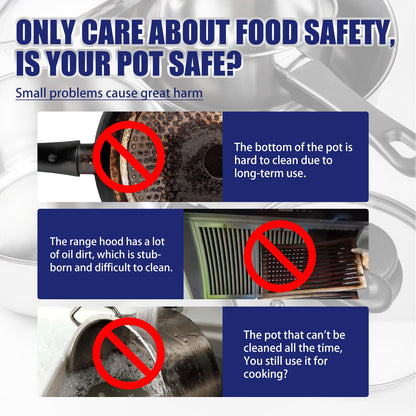 Stainless Steel Cleaning Cream, Kitchen Decontaminant Pot Rust, Pot Bottom, Stove Top Black Scale Cleaning Cream