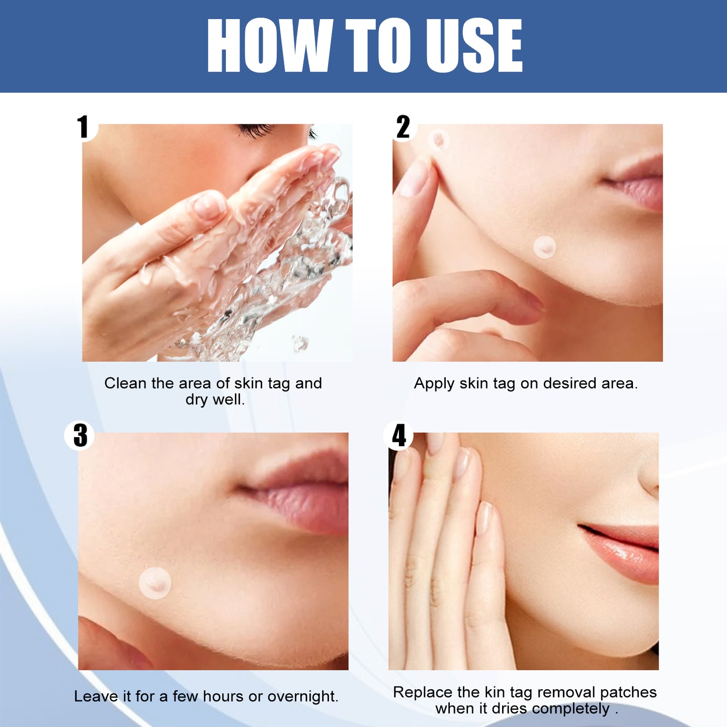 Kew Patch Gentle Cleaning Care Skin Face Neck Repair Smooth Skin Daily Care