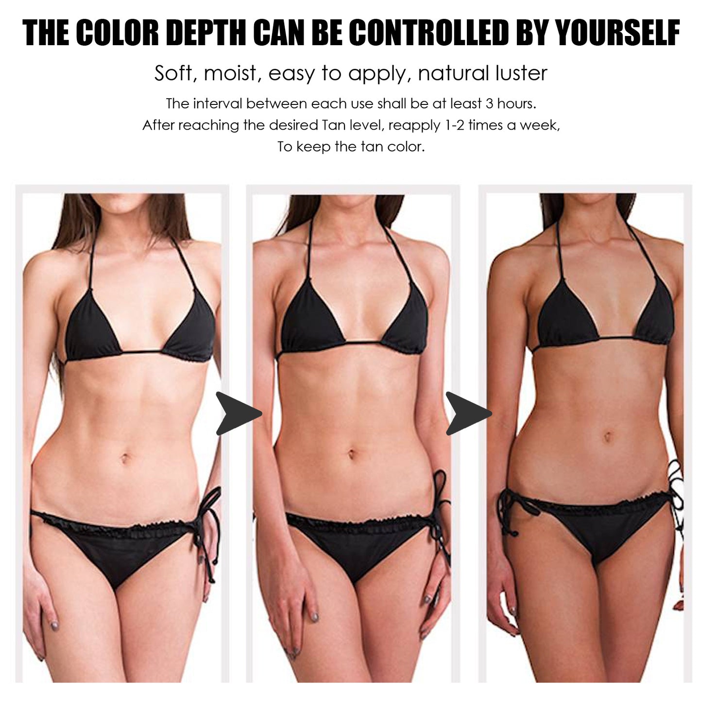 OUHOE Black Cream Aloe Vera Gel, Sunburn Repair Gel Summer Beach Tanning Lotion