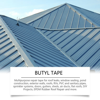 Waterproof Butyl Tape, Roof Repair Leakage Plugging Moisture-Proof High-Stick Self-Adhesive Aluminum Foil Waterproof Roll