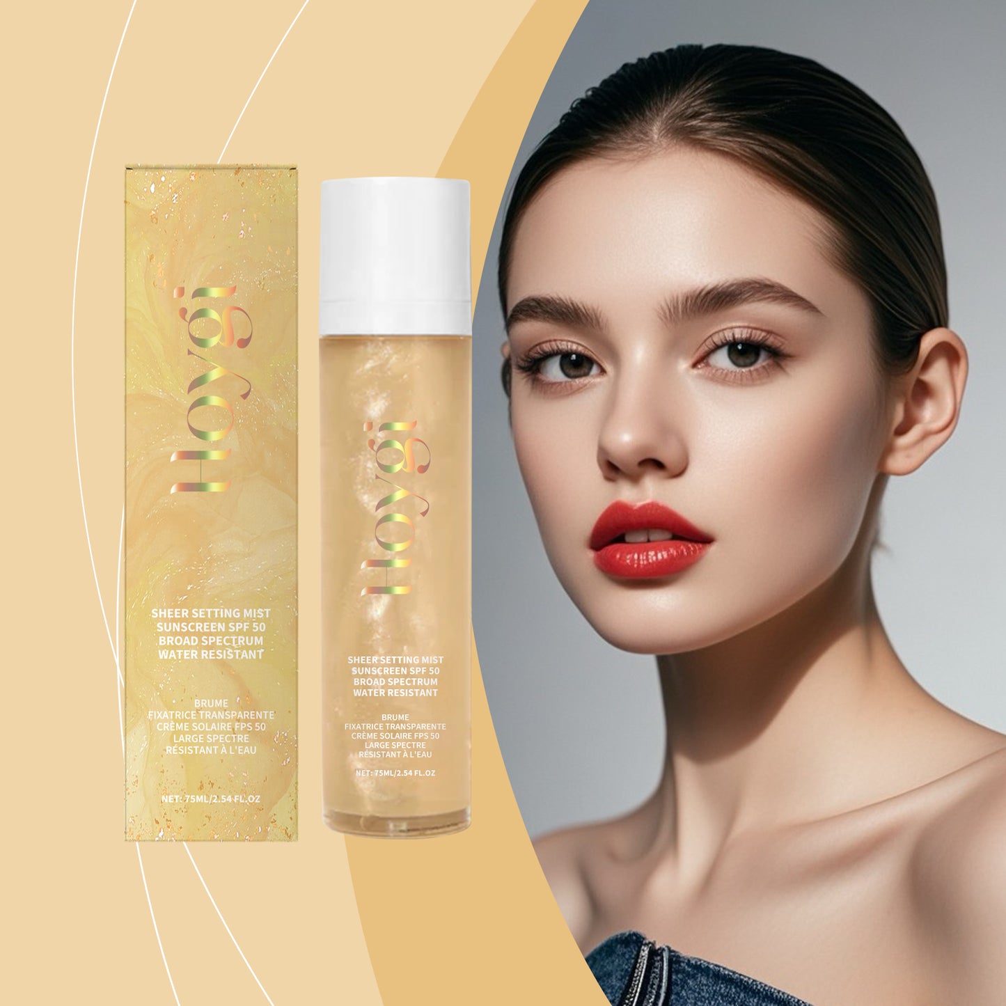 Hoygi Moisturizing Protective Spray, Moisturizing Refreshing Lightweight Texture Non-Greasy Moisturizing Protective Spray