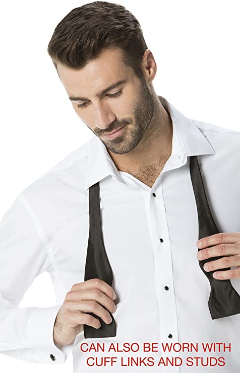 Luxe Microfiber® Men’s Regular Fit Dress Shirt, Tuxedo Shirt
