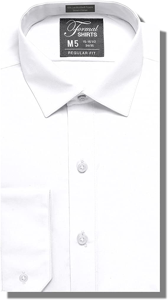 Luxe Microfiber® Men’s Regular Fit Dress Shirt, Tuxedo Shirt