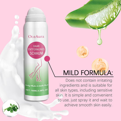 OceAura Hair Removal Spray Gentle Hair Removal Non-Irritating Underarm Leg Hair Hand Hair Skin Deep Cleansing Spray