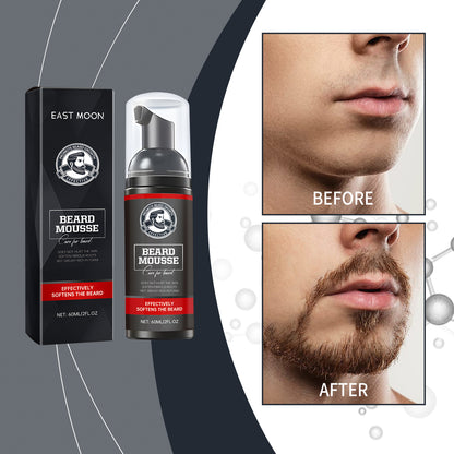 Facial Hair Cleansing Mousse Moisturizes And Moisturizes Men's Facial Hair Care Beard
