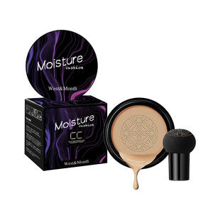 Mushroom Head Air Cushion, Moisturizing Concealer Natural Contortion Isolation Long Lasting Makeup Cream