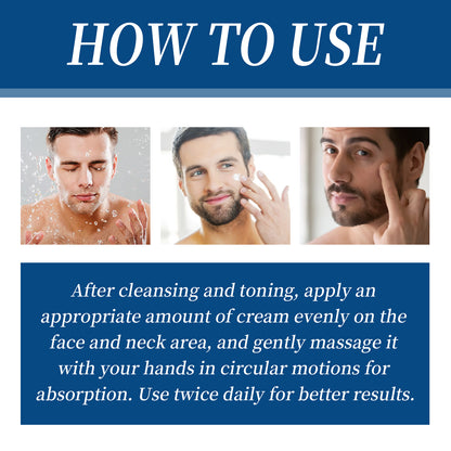 Collagen Wrinkle Remover Cream for Men, Anti Aging Fade Fine Lines Tightening Hydrating Cream