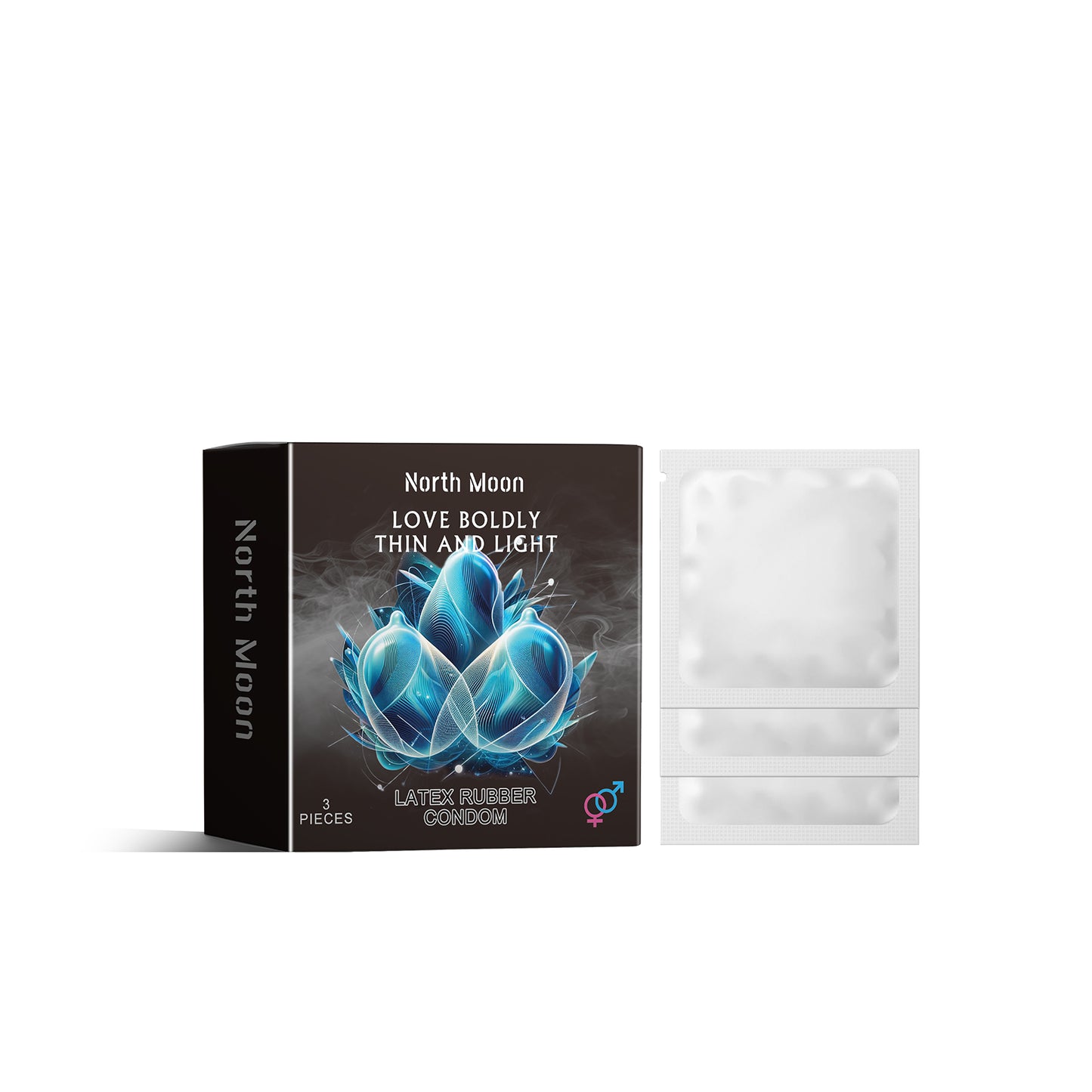 Latex Rubber Condom, Ultra Thin Moisturizing Vitality Hyaluronic Acid Thread Type Adult Health Care Products