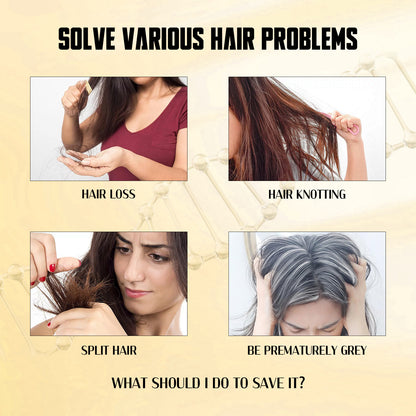 Biotin Hair Growth Roll On Massage Essence, Strong Hair Nourishing Hair Root Repair Dry Hair Essence