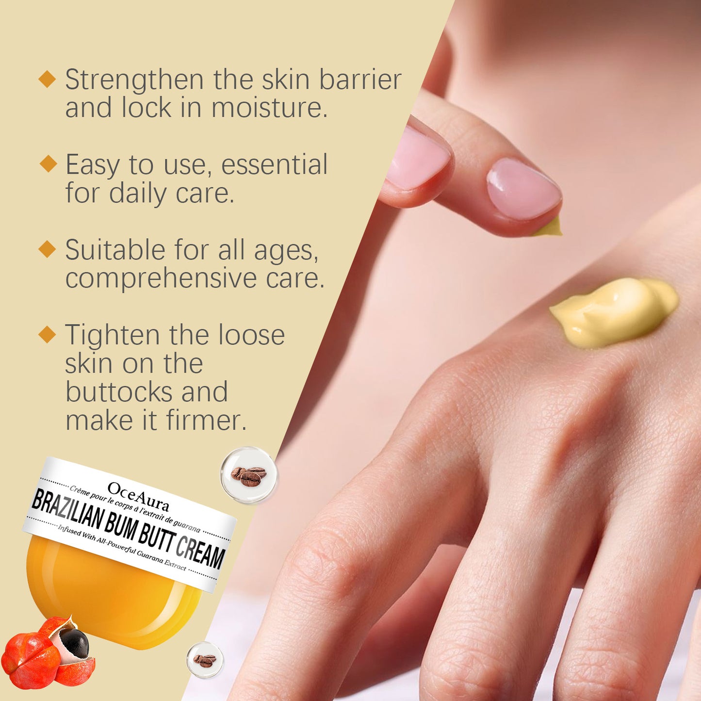 Oceaura Hip Firming Cream Moisturizes Skin Moisturizing And Enhancing Skin Elasticity Body Care Cream